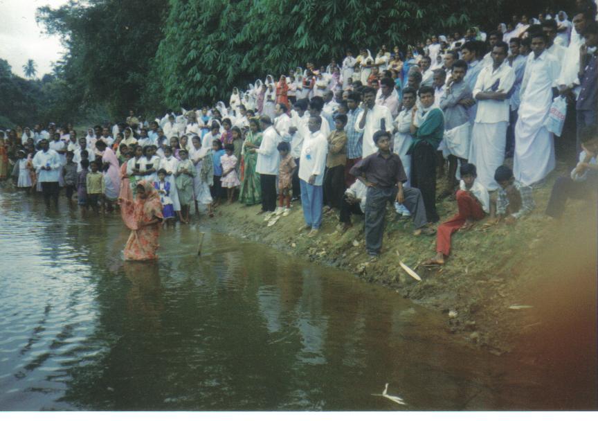 Mass baptism after second day of IPC Convention